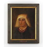 Property of a lady - C. Borelli (late 19th century) - PORTRAIT OF A WOMAN - oil laid on panel, 7.5