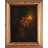 Property of a lady - follower of Petrus van Schendel (1806-1870) - AN INTERIOR PARLOUR SCENE WITH