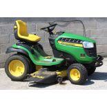 Property of a deceased estate - a John Deere X165 ride-on tractor lawnmower, with accessories &