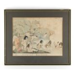 Property of a gentleman - NEWTON, Richard (1777-1798) - 'Nymphs Bathing' - a caricature satirical