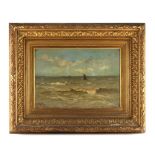 Property of a lady - late 19th / early 20th century - A SEASCAPE WITH FISHING BOATS IN DISTANCE -