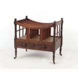 Property of a deceased estate - an early 19th century George IV mahogany four division canterbury,