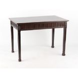 Property of a gentleman of title - an Edwardian Adam style mahogany serving table, 42ins. (