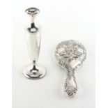 Sold on behalf of Marie Curie charity - an Edwardian silver spill vase, with weighted base,