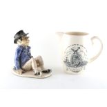 Property of a gentleman - a Copeland Spode Winston Churchill jug, 6.65ins. (16.9cms.) high; together