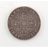 Property of a deceased estate - coins - a 1672 Charles II silver crown.