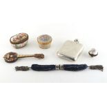 Property of a lady of title - a bag containing assorted items including a 19th century Naples