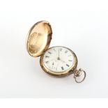 Property of a lady - a George III silver hunter pocket watch, the fusee movement with verge