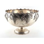 Property of a gentleman - a good quality large late 19th / early 20th century silver plated punch