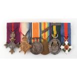 Property of a lady of title - the First World War group of six military medals awarded to Lieutenant