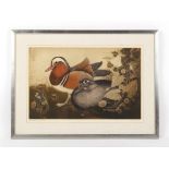 Property of a deceased estate - a signed limited edition print entitled 'Mandarin Duck & Drake',