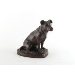Property of a deceased estate - Mary Beattie Scott (d.2013) - 'BORIS', A MODEL OF A SEATED DOG - a