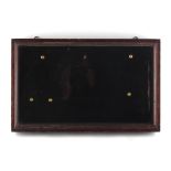 Property of a gentleman - an early 20th century glazed wall case or box frame for portrait
