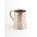 Property of a lady - a Victorian silver mug or tankard, Henry Holland, London 1869, 4.5ins. (11.