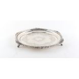 Property of a lady - a late Victorian silver waiter or salver, Atkin Brothers, Sheffield 1898,