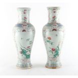 Property of a deceased estate - a pair of late 19th / early 20th century Chinese famille rose