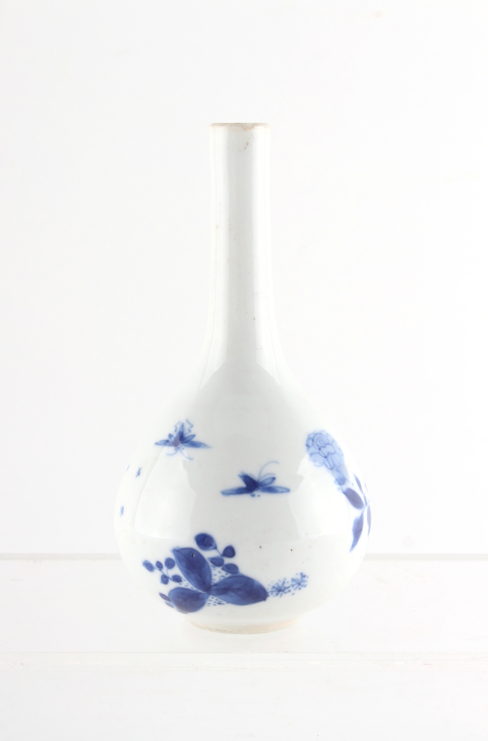 Property of a lady - a Chinese blue & white bottle vase, Kangxi period (1662-1722), painted with - Image 2 of 5