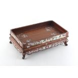 Property of a deceased estate - a late 19th / early 20th century Chinese mother-of-pearl inlaid