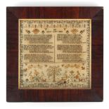 Property of a lady - a 19th century sampler entitled 'THE SAINT'S SWEET HOME', by Ann Raves, dated