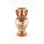 Property of a lady - a late 19th / early 20th century Japanese Kutani vase, six character mark to
