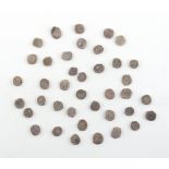 Property of a deceased estate - silver coins - a collection of thirty-nine small silver coins,