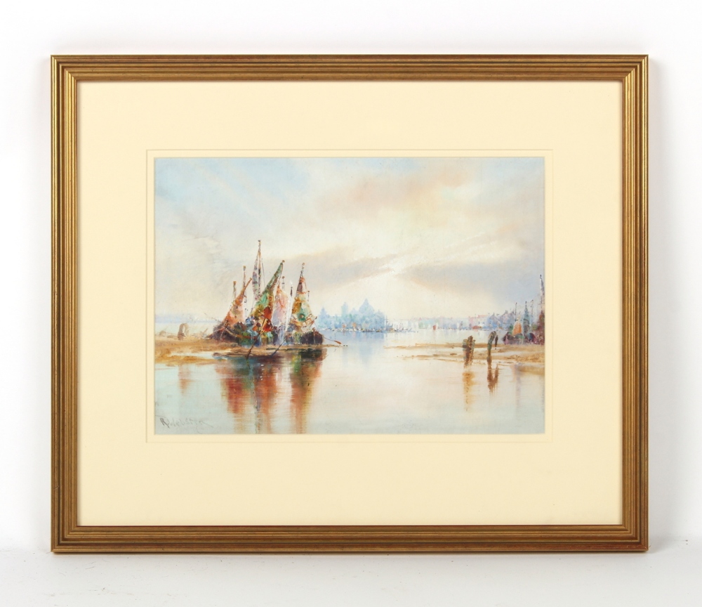 Property of a deceased estate - Robert Wellesley Webster (exh.1887-1903) - A VENETIAN SCENE -