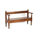 Property of a gentleman - a child's oak bench, first half 19th century, of pegged construction