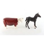 Property of a deceased estate - a Beswick model of a Hereford cow - Champion of Champions;