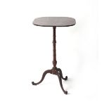 Property of a lady - a mahogany tripod table adapted from a George III mahogany pole screen base