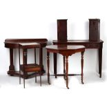 Property of a lady - a mixed lot of furniture including a Victorian mahogany duchess side table &