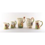 Property of a lady - a Crown Devon musical jug entitled 'Snow White and the Seven Dwarfs', 8.