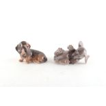 Property of a deceased estate - a Royal Copenhagen model of a Daschund puppy, model number 3140;