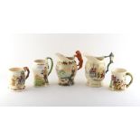 Property of a lady - a Crown Devon musical jug entitled 'Sarie Marais', 8.75ins. (22cms.) high;