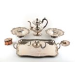 Property of a lady - a quantity of silver plated items including a pair of 19th century Old