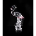 Property of a deceased estate - a Swarovski crystal model of a Flamingo, number A7670, boxed with