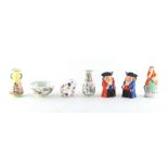 Property of a lady - a group of seven small ceramic items including a Royal Crown Derby imari