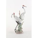 Property of a deceased estate - a Lladro figure - Courting Cranes, model number 010.01611, with