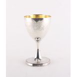 Property of a deceased estate - a George III silver goblet, Nathaniel Smith & Co., Sheffield 1786,