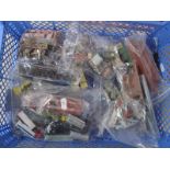 Twenty One 'N' Gauge Sealed Packs of Trackside Accessories - buildings, vehicles, Bachmann, Resin