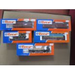 Five Roco "HO" Gauge Boxed Items of Rolling Stock, Ref No's 46306, 46902, 47057, 47192 and 47384,