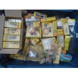 Approximately Forty Four Sealed Packs of "HO and 'N' Gauge Trackside Accessories and Electrical