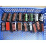 Seventeen "OO" Gauge/4mm Items Unboxed Rolling Stock, by Hornby and Mainline, tankers (4), box vans,