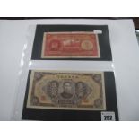 Four Chinese Banknotes, comprising of Bank of Communications Five Yuan, Shanghai October 1st 1914,