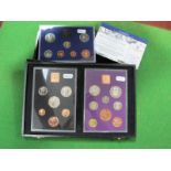 Three Royal Mint Annual Proof Coin Sets, 1970, 1971, 1982, all missing outer sleeves.