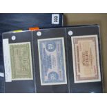 Approximately Forty Banknotes, including Polski five hundred Zlotych (1919), Austria one thousand