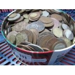 A Quantity of Predominantly GB Pre-Decimal Base Metal Coinage, assorted denominations.