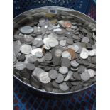 A Quantity of G.B and Overseas Base Metal Coins, many G.B. pre-decimal Sixpences and G.B.