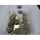 Three Pounds (Total Face Value) of Pre-1947 Silver Two Shillings Coins, all from circulation and