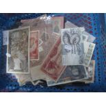 In Excess of Fifty Assorted Banknotes, many countries represented including Serbia 1000 Dinara,