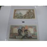 Two Banque De France Banknotes, 1000 Francs, V.343, 722, CG. 11-6-1942C.G., 5000 Francs, L.894, S15,